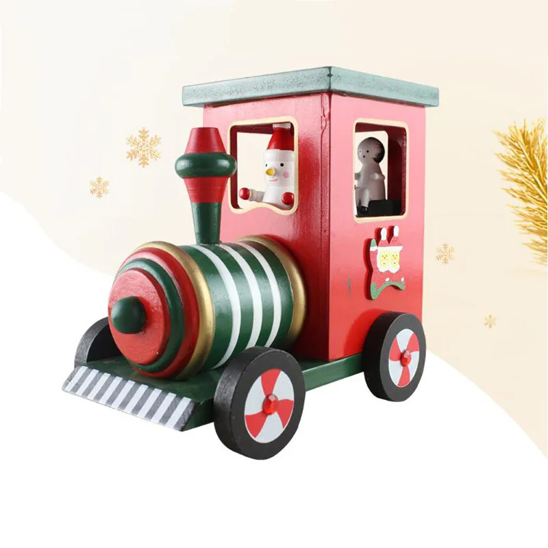 Рождественский поезд музыкальная шкатулка классический деревянный дом Artware