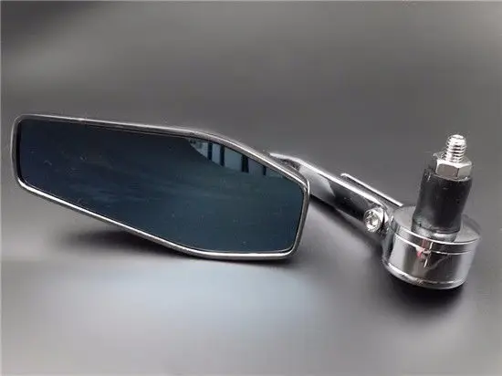 Chrome 7/8&quot 22mm Handlebar End Mirror For Honda Kawasaki Suzuki Yamaha Cafe CB | Автомобили и мотоциклы