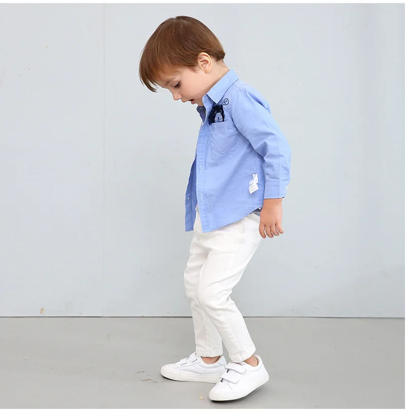 2019 Spring Autumn New Solid Color Easy To Match 100% Cotton Simple Slimming Kids Pants Child Boys Girls | Детская одежда и обувь
