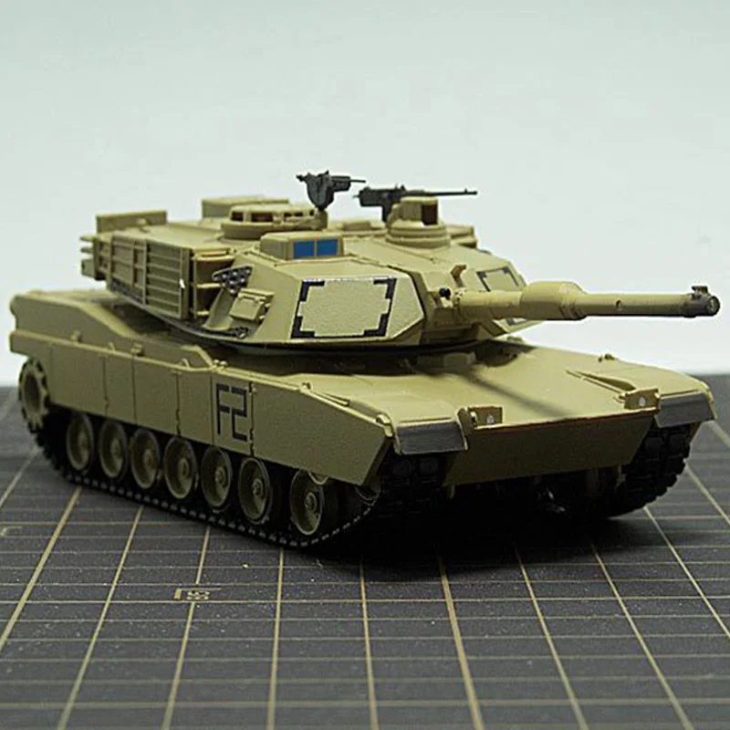 1: 72 Готовая модель главного боевого танка M1A2 игрушки для моделирования литья под