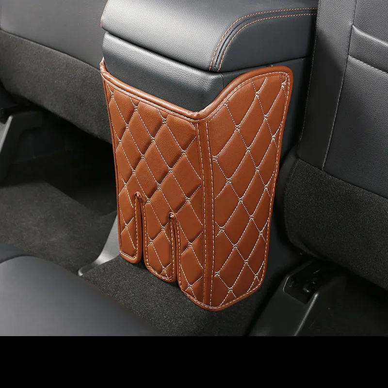 brown 1pcs Защита для сидений, защита заднего сиденья, защита от ударов, Накладка для сиденья, Автомобильный интерьер для Mitsubishi ECLIPSE CROSS - Цвет: brown 1pcs
