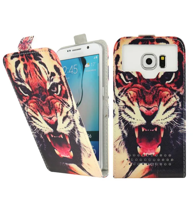 4 Styles Universal Cartoon Printed Flip PU Leather Phone Cases for Highscreen Easy F Case Gum Holster Cover Bags |