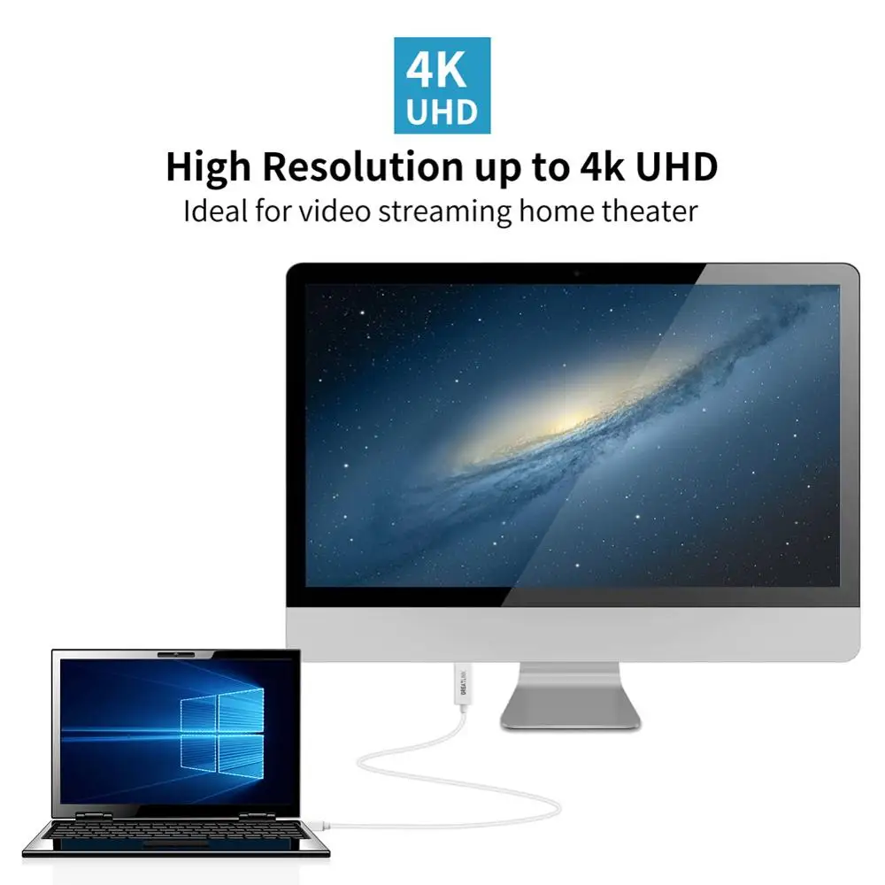 Thunderbolt 3 Mini display port DP to HDMI Кабель адаптер 1 2 конвертер кабель для Mac Macbook Pro Air| |
