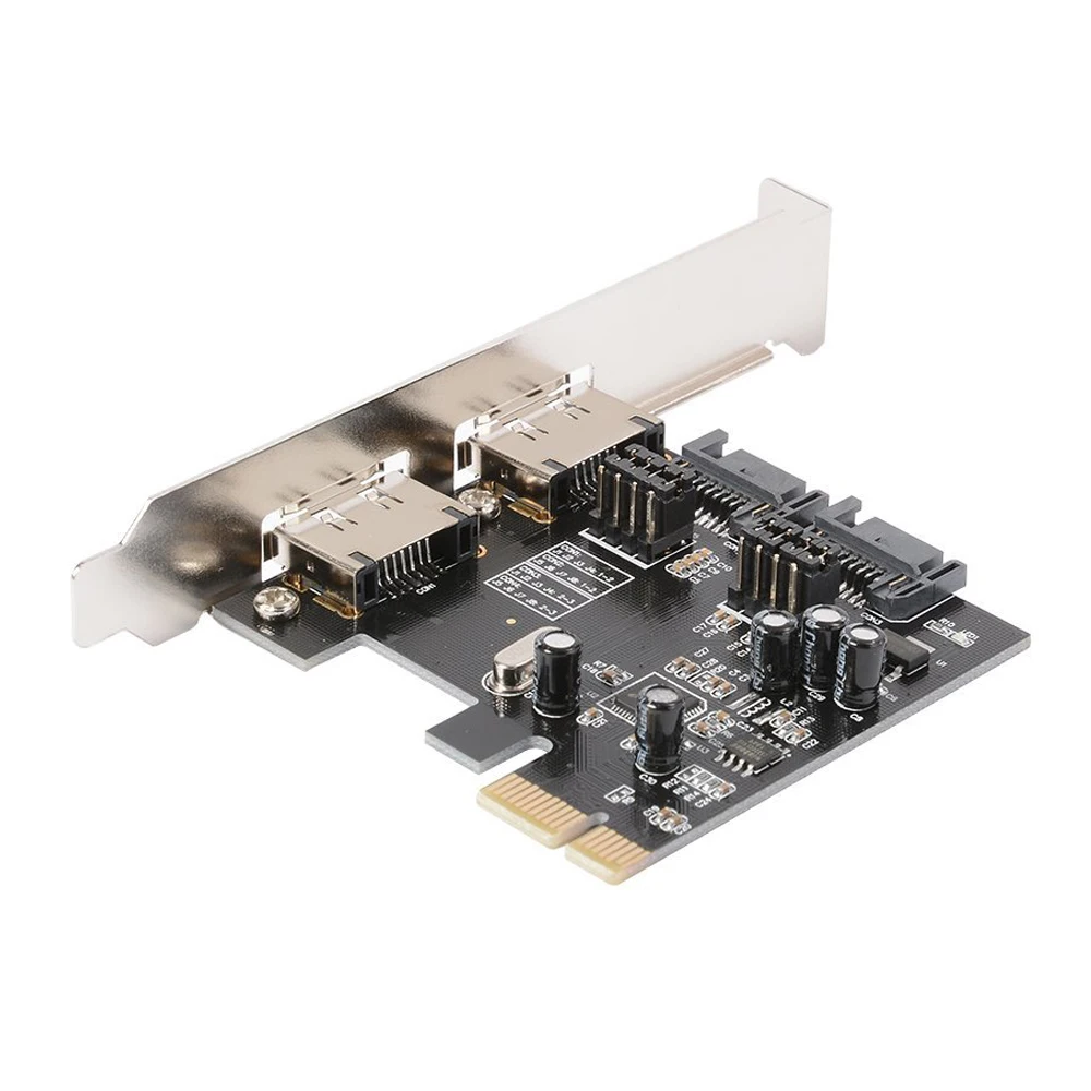 Настольная Плата расширения PCI-E на SATA 3,0 с 2 портами SATA 3,0+ 2 портами Поддержка ESATA система запуска SSD для Windows 2003/XP/Vista
