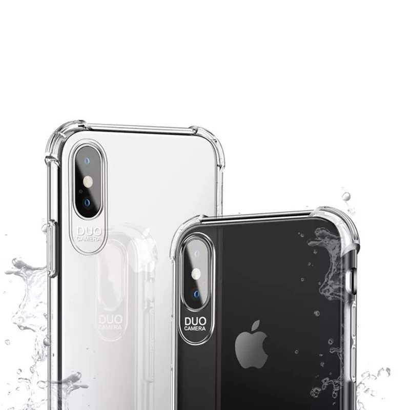 Подходит для iPhoneXSMAX Прозрачный 3D звуковой корпус телефона 8plus четыре угла