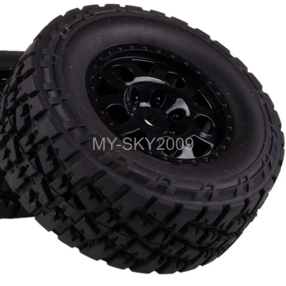4 шт. передние и задние колесные обода шины для 1/10 RC Traxxas короткий курс грузовика