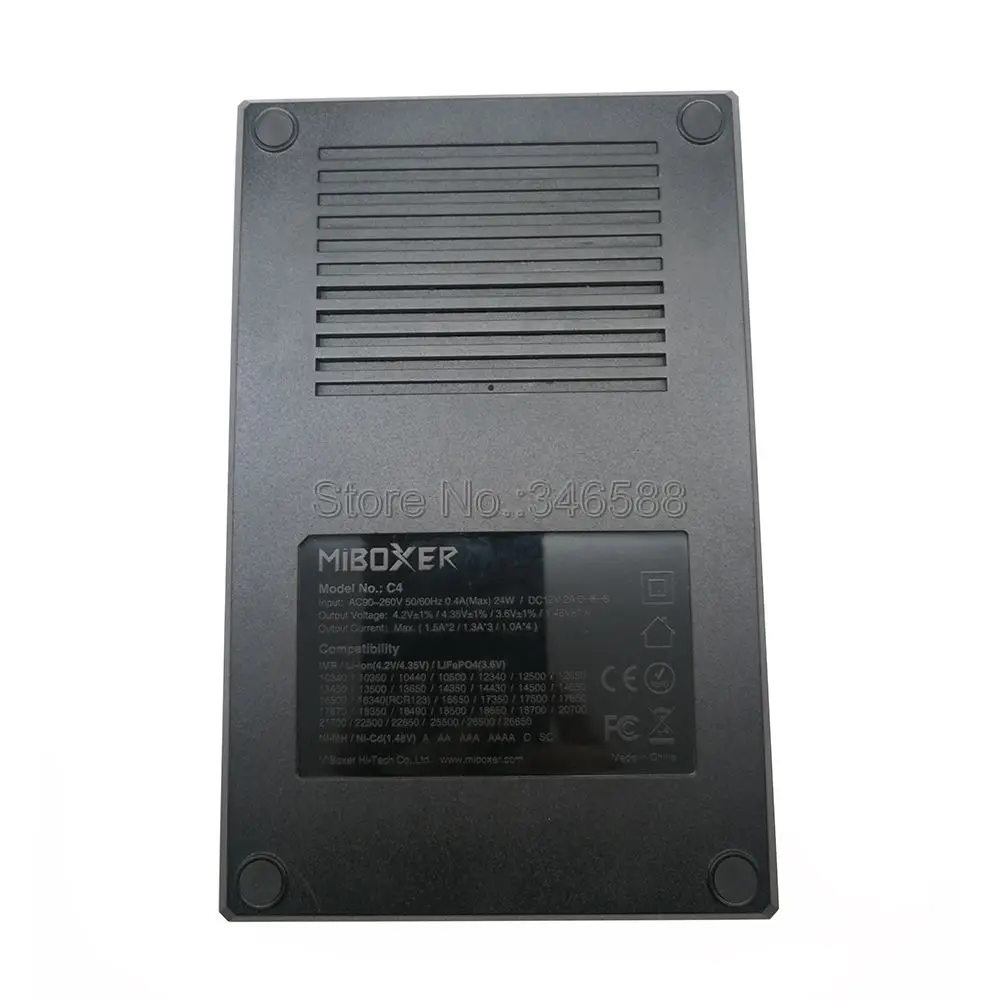 C4 зарядное устройство Miboxer для 10340 10440 AA AAA 14500 18650 26650 зарядное устройство Универсальное зарядное устройство 4 канала