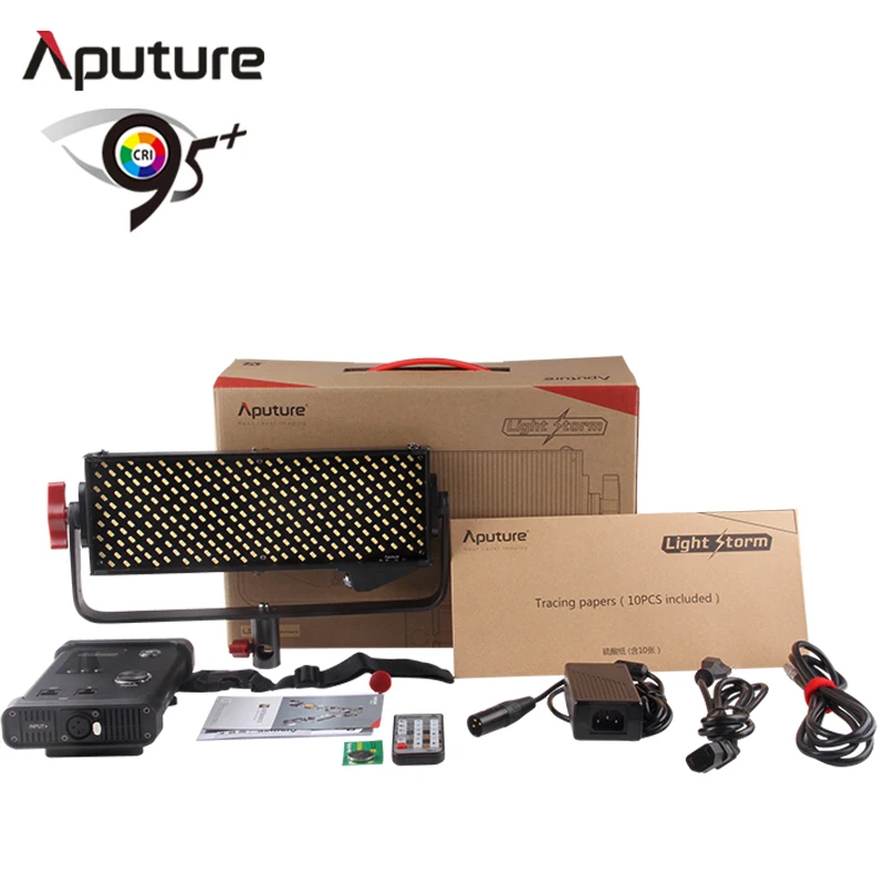 Aputure LS 1/2 Вт высокий CRI 98 светильник Storm 264 SMD СВЕТОДИОДНЫЙ s студийный видео