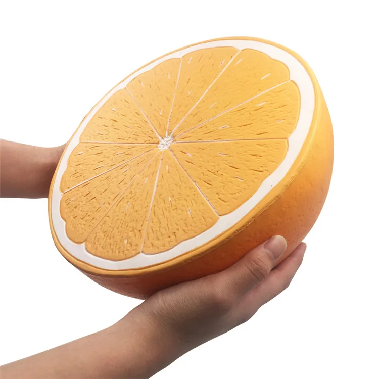 Jumbo Squishy Squish супер гигантский мягкий арбуз оранжевый клубника персик медленно поднимающийся стресс облегчение игрушка Squeeze Fun детские игрушки