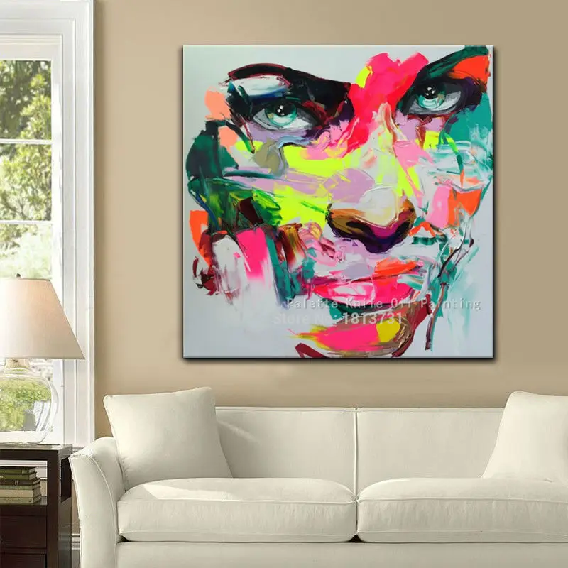 Francoise Nielly холст палитра для рисования нож для лица масляная живопись настенные картины для гостиной домашний декор caudros decoracion