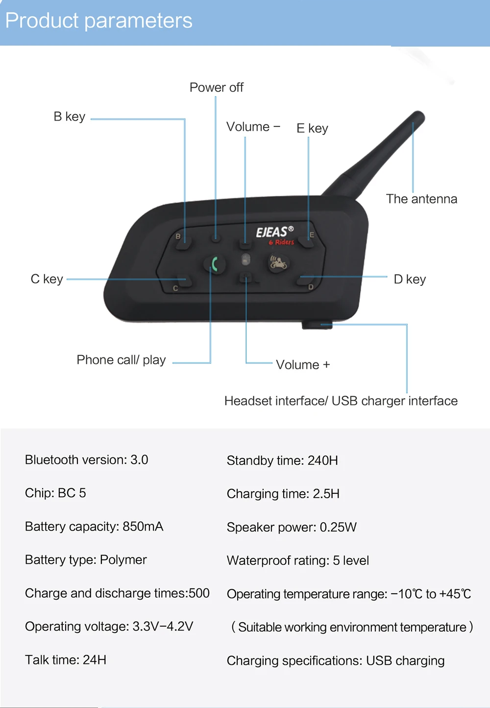 2 шт. ejeas V6 PRO Bluetooth мотоциклетные система внутренней связи для шлема гарнитуры 6 Всадники 1200 м Communicator переговорные+ металл Шинная