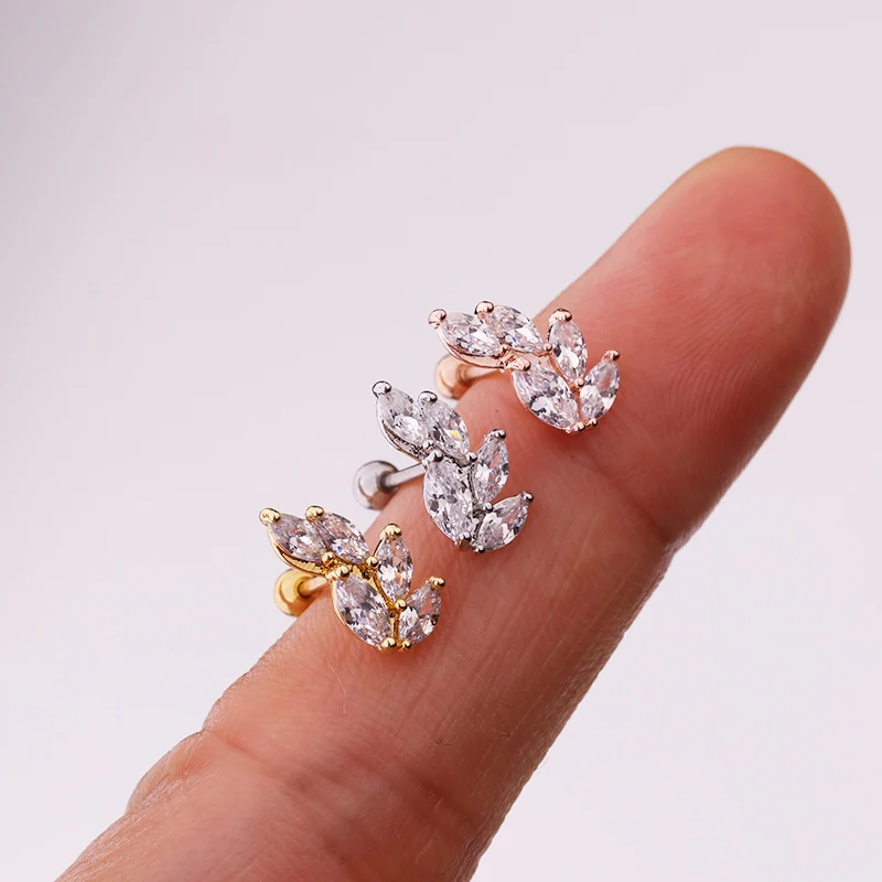 Sellsets 1 шт. CZ Звезда спираль серьги хряща tragus шпильки штанги раковины пирсинг уха ювелирные изделия ушной подметания спираль Грач уютное кольцо