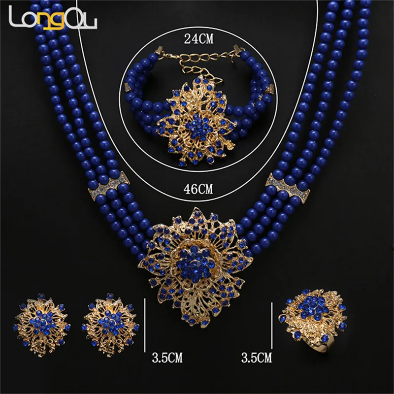 Комплект из колье серёг и кольца в африканском стиле|jewelry sets for women|african fashion jewelry