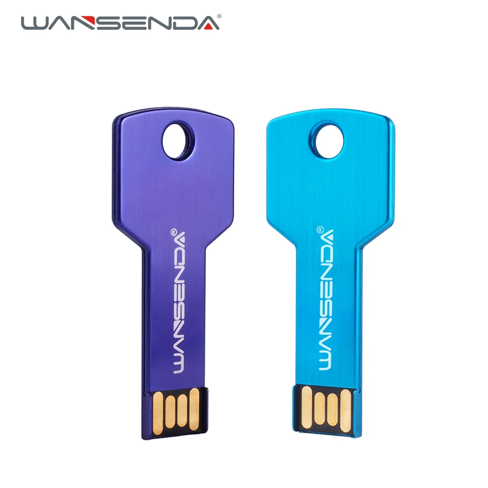 Wansenda металлический USB флеш накопитель 16 ГБ 32 64 128 ГБ|USB флэш-накопители| |