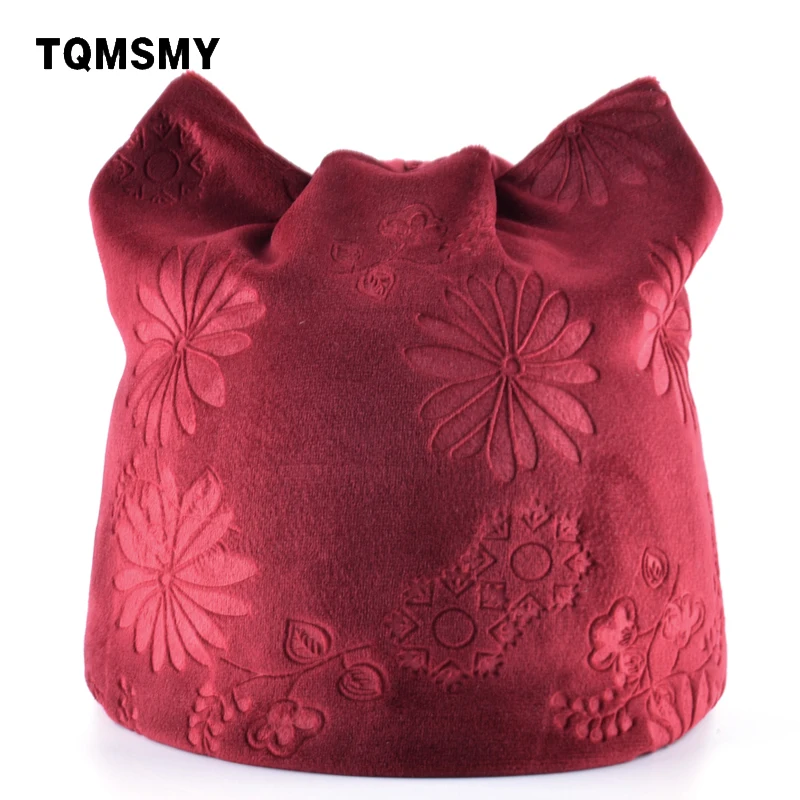 TQMSMY женские вязаные облегающие шапки шапка бархатная облегающая Шапка Лыжная