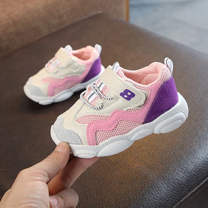 2019 Children Shoes Boys Sneakers Sport Anti-slip Running Soft Sneaker Kids Casual Flats Girls Mesh Loafers | Детская одежда и