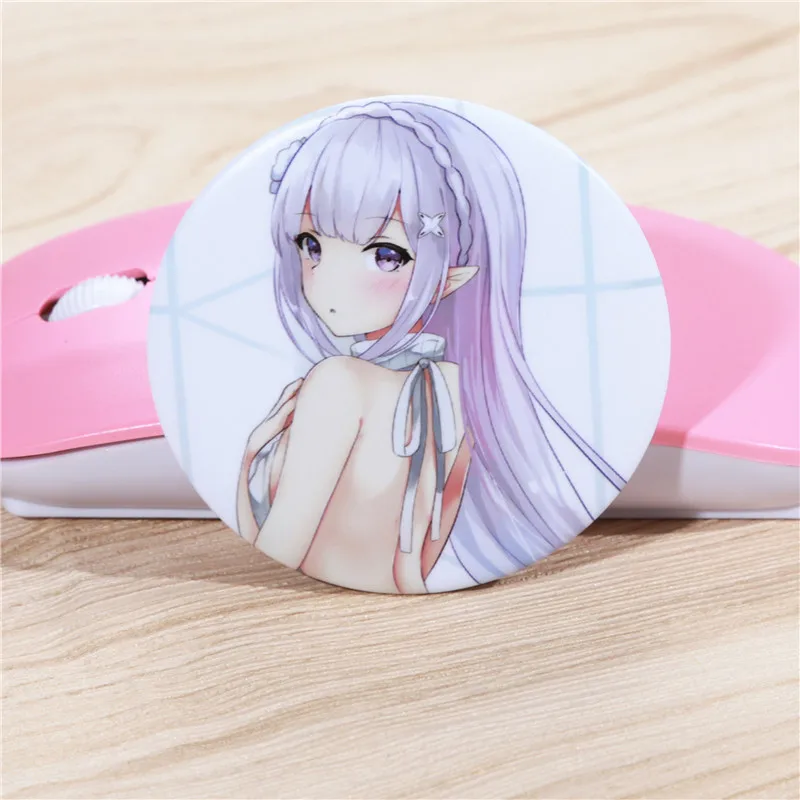 Большая русская брошь FFFPIN 5 8 см булавка значок для мальчиков и девочек Re Zero Emilia Rem