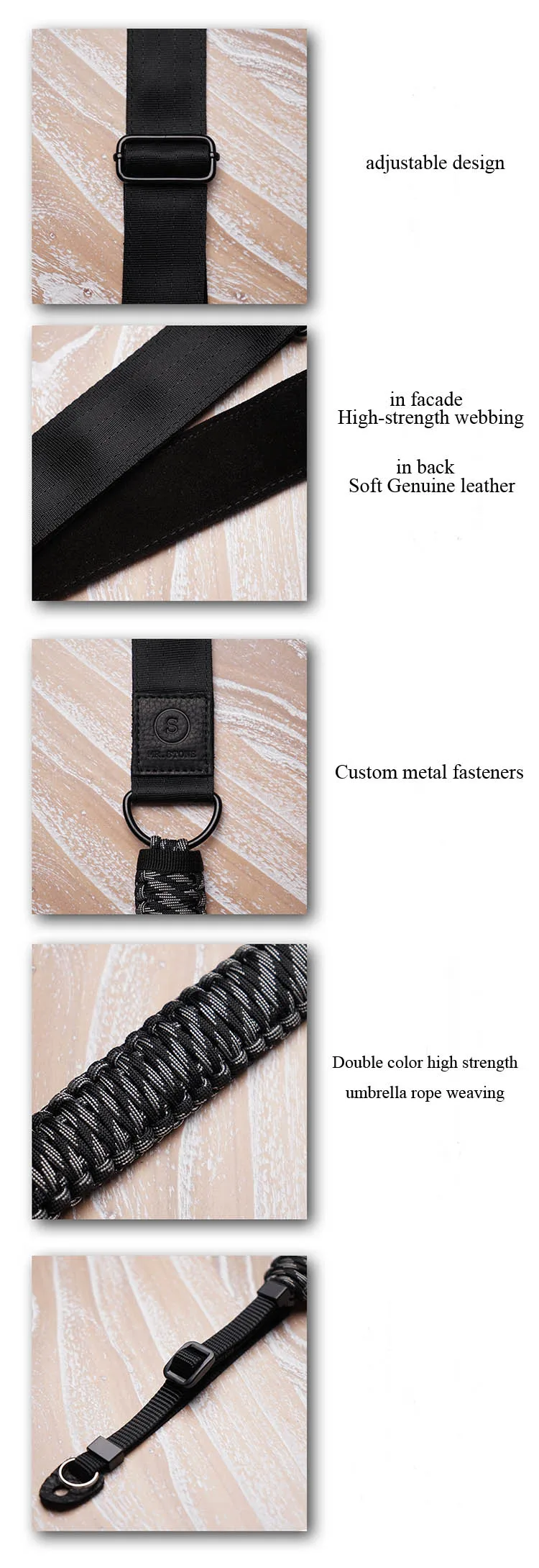 Mr.stone Genuine Leather Camera Strap SLR camera, micro single camera Shoulder Belt For Canon Nikon Sony Fujifilm Leica Pentax