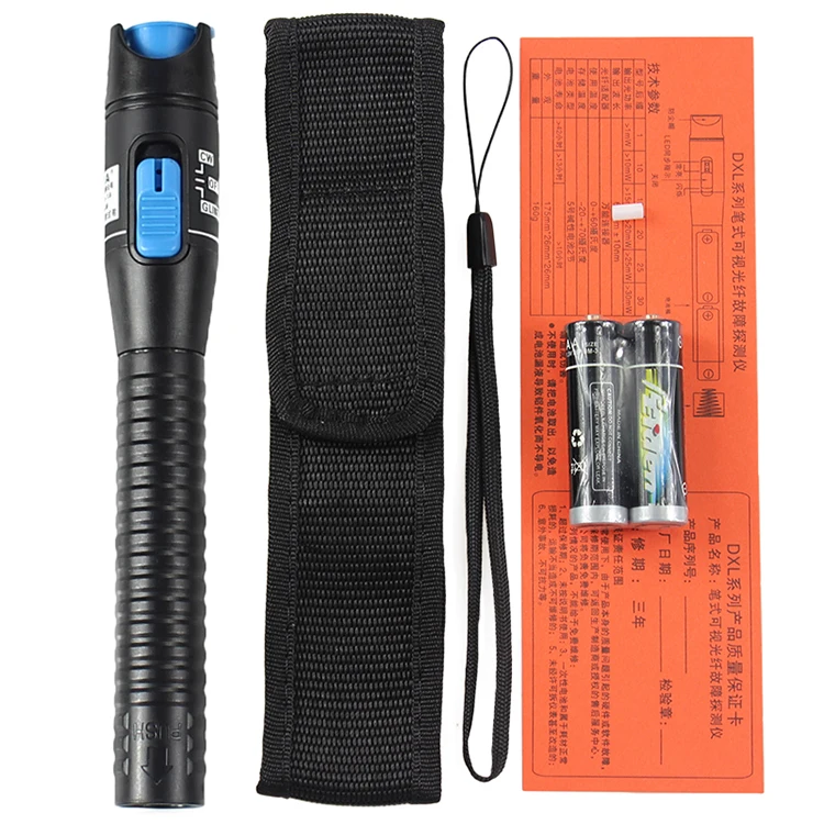1MW Plastics Red Light Fiber Optic Cable Tester Visual Fault Locator Checker optical fiber tools |