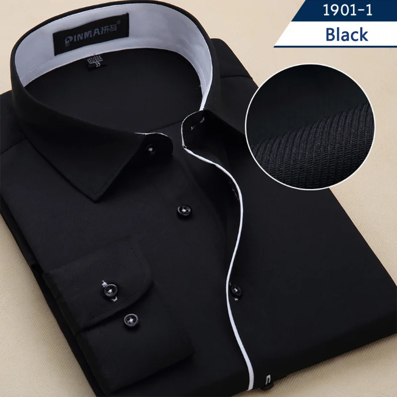 Весенние мужские рубашки 7xl 8xl 9xl 10xl мужские рубашки с длинным рукавом Формальные Деловые повседневные размера плюс мужские рубашки в полоску