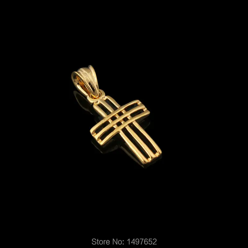 Роскошный классический крест, подвеска в виде Иисуса, для женщин, Men18K, золотой полый кулон, ожерелье, модные ювелирные изделия, Христос, Спаситель, католик