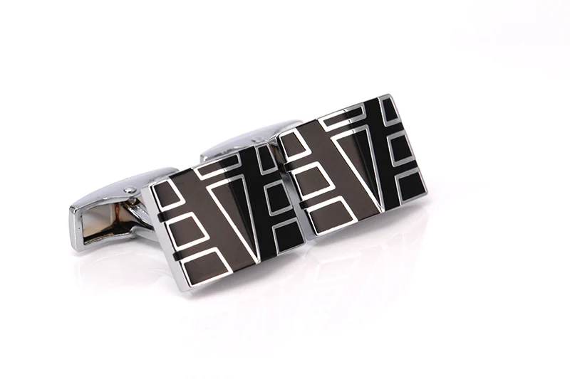 Новые популярные запонки для рубашек мужские брендовые Запонки серебристые