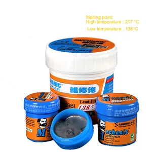 Экологически чистая паяльная паста MECHANIC, паяльная паста с низкой температурой плавления, паяльная паста для переделки процессора, канифольный флюс