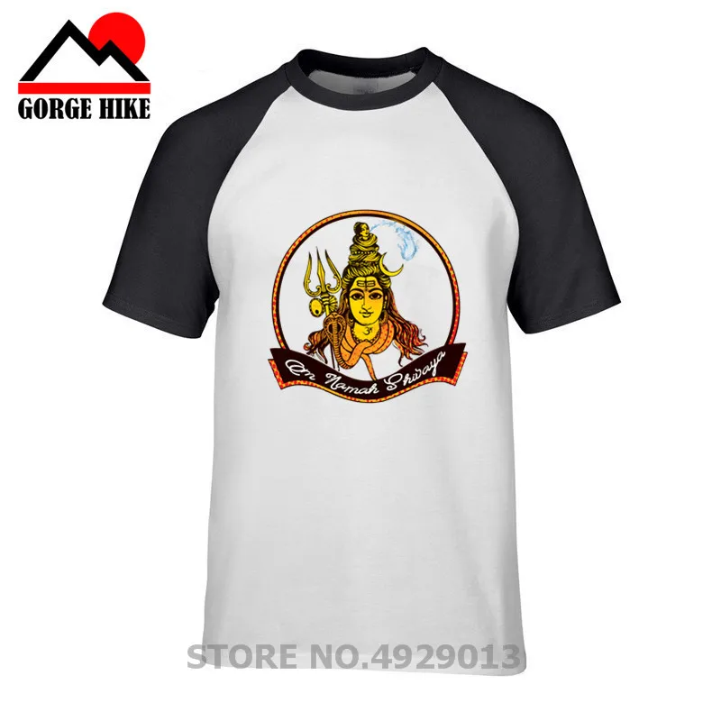 Модные мужские футболки с коротким рукавом и принтом Бога Ганеша из Индии топы