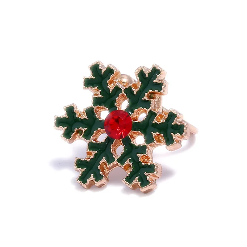 Рождественские клипсы для ушей серьги с Санта Клаусом без пирсинга ювелирные