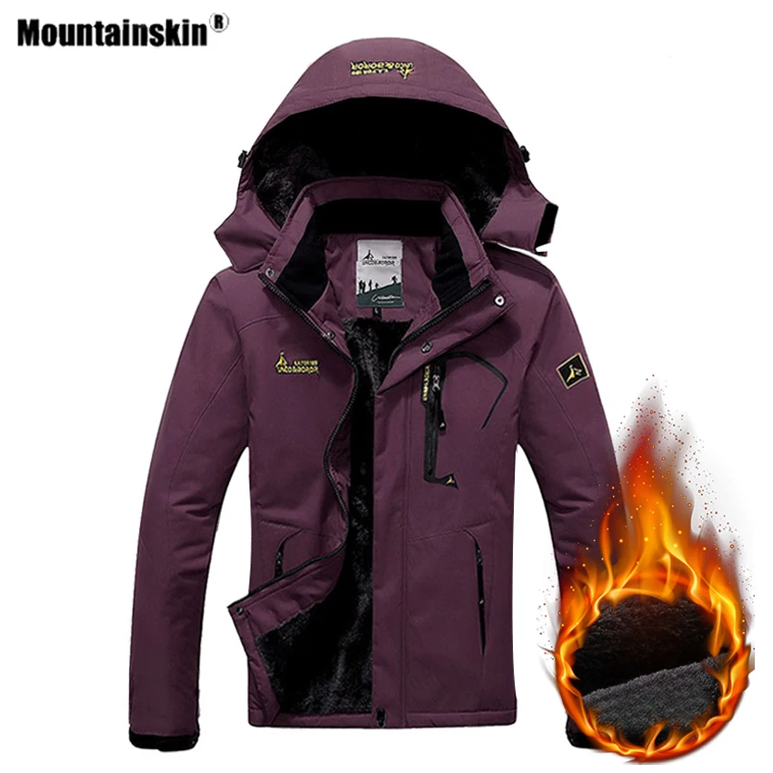 Женская водонепроницаемая куртка Mountainskin теплая зимняя из флиса для активного