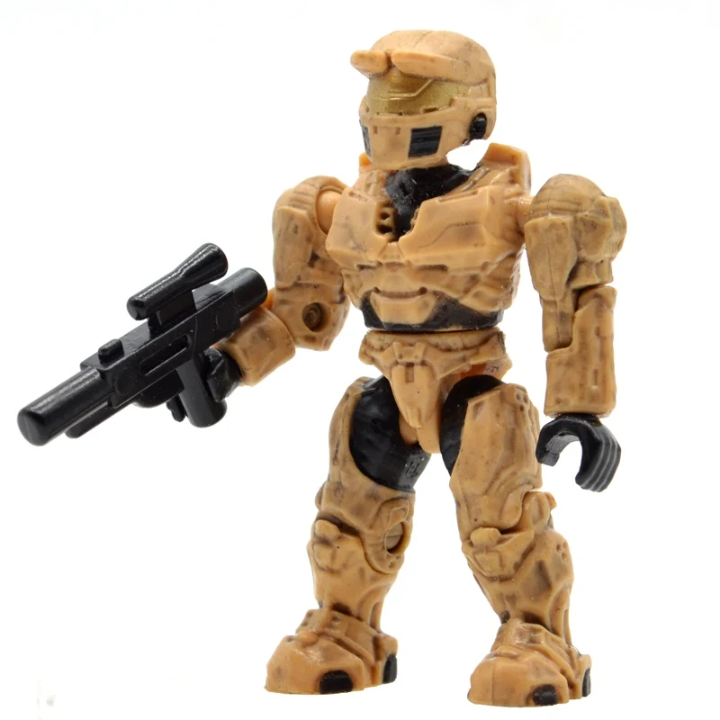1 Piece MB45 Одна Halo строительные блоки с пистолетами Монстры люди воины Спартанские войны игры ковенанты Кирпичи Детские игрушки - Цвет: 1 Piece MB45