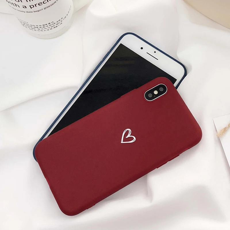 Чехол LACK для iphone XS Max с милыми сердечками мягкий чехол из ТПУ 6 6S 7 8 Plus X XR модная
