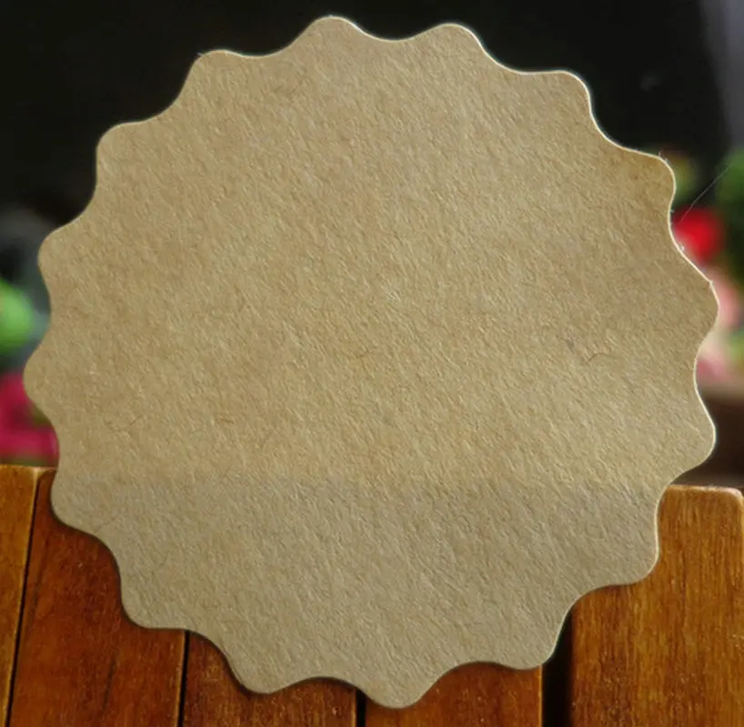 

120 шт. пустая самоклеящаяся Подарочная бирка M1190 ручной работы с крафт-бумагой