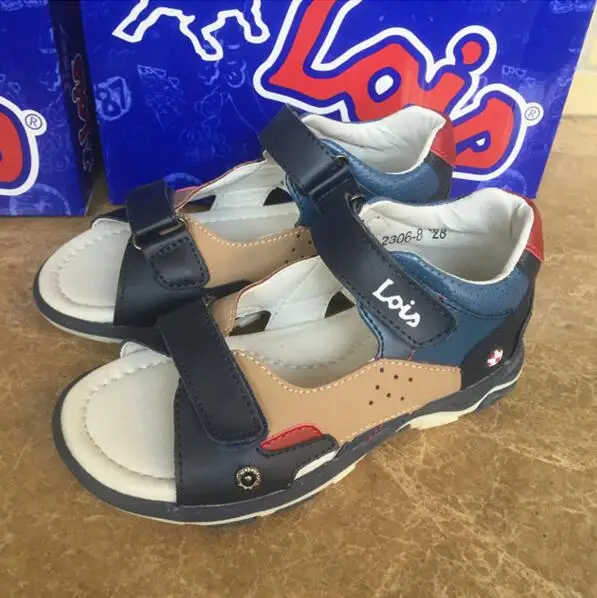 Сандалии wallvell из натуральной кожи для мальчиков летние сандалии Baotou мягкой обувь