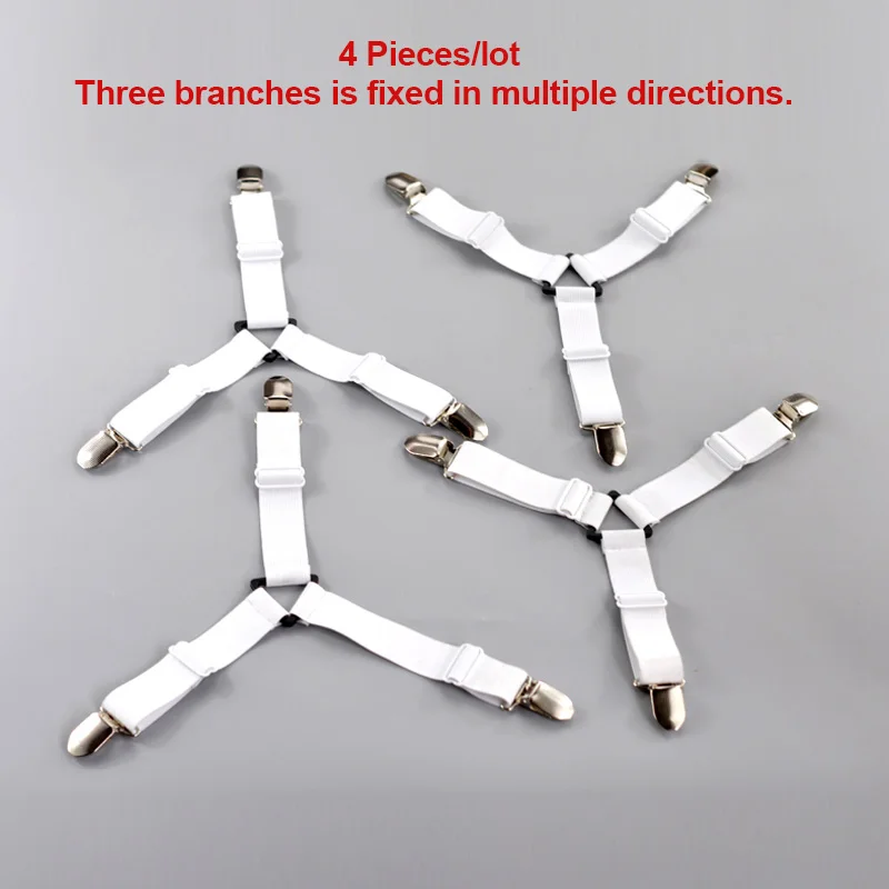 4 шт. зажимы для простыни на пояс подтяжек с застежкой матрас Эластичный