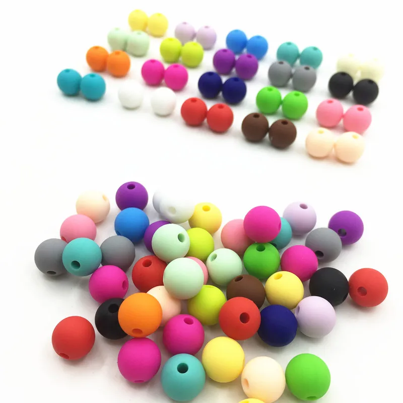 Бесплатная доставка жевательные силиконовые бусины детские для прорезывания зубов 10 мм 100 шт./лот|bead amulet|beaded