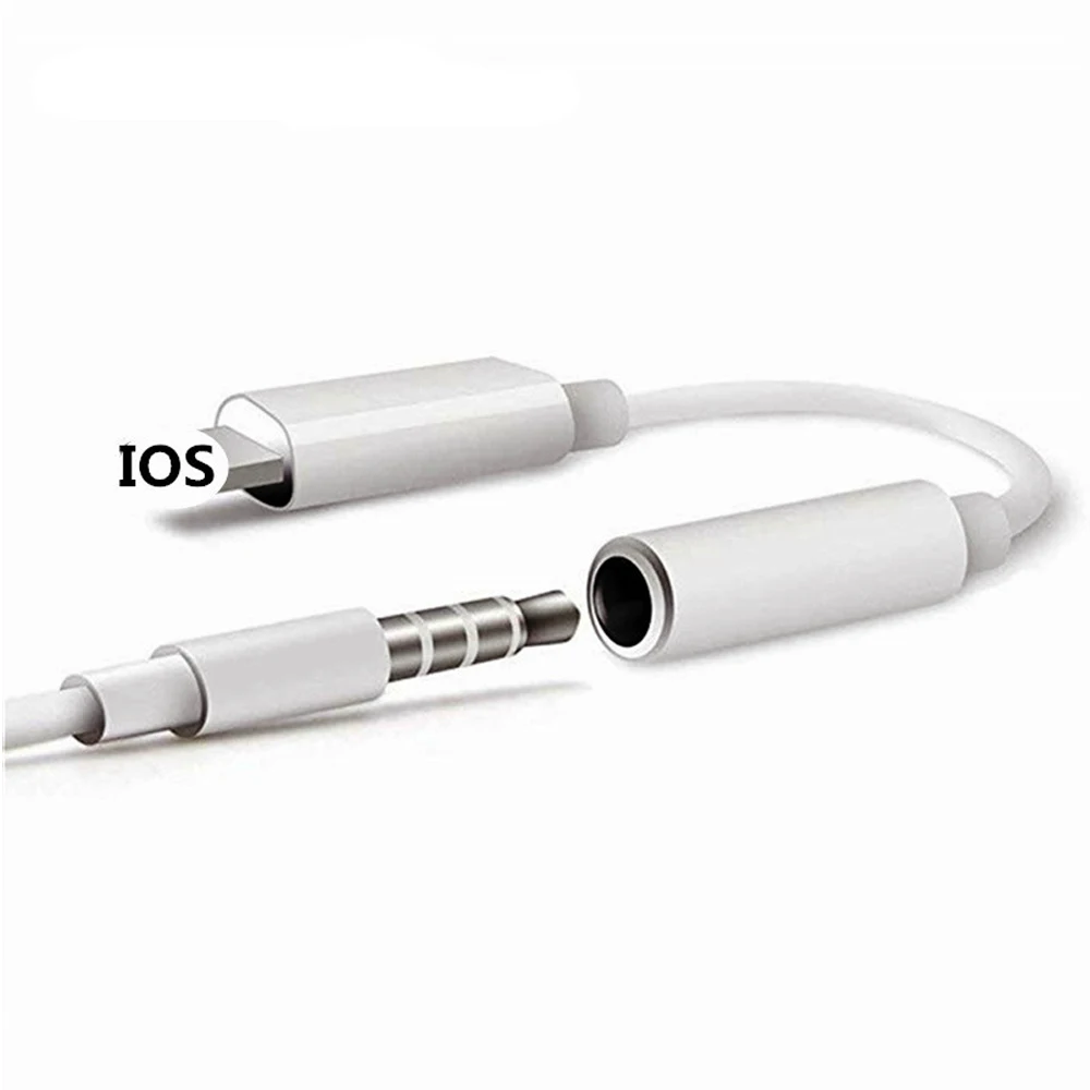3 5 мм разъем для наушников адаптер Iphone IOS 10 2 освещения Plug Play Музыка Аудио наушники