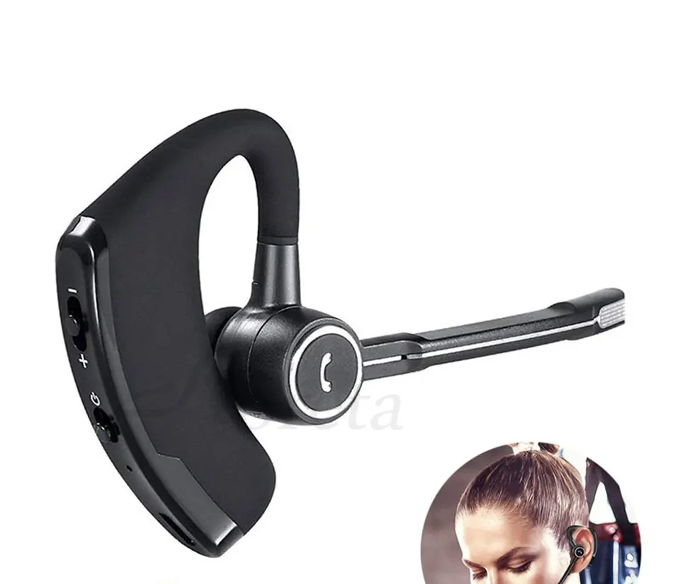 Автомобильные bluetooth наушники Handfree с микрофоном, гарнитура с шумоподавлением, беспроводные Bluetooth бизнес стерео наушники для iPhone Xiaomi
