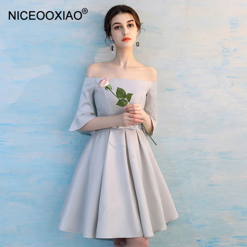 NICEOOXIAO/модные платья подружек невесты шифоновые облегающие выше колена