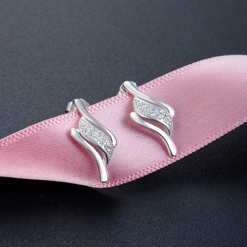 Korean Fashion Creative Accessories S925 Sterling Silver Zircon Earrings Female Popular Jewelry Wholesale | Украшения и