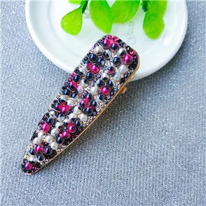 6 Free shipping korea style Neon color bead hairpins lovely women's hair accessories ins girl's rainbow Duckbill clip hairclips - Цвет: 6