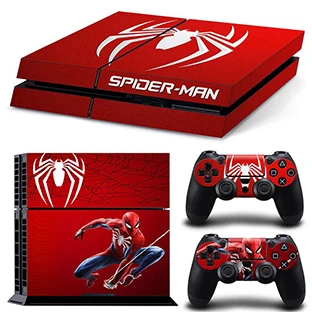 GOOYIYO-для sony PS4 наклейка PlayStation 4 кожа консоль контроллеры виниловая наклейка PS4 Человек-паук полная кожа - Цвет: TN01-7103