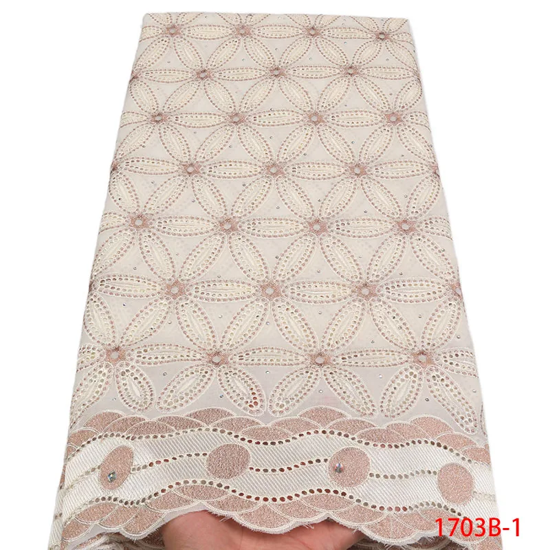 Latest African Lace Fabric 2018 High Quality Swiss Voile In Switzerland Nigerian Fabrics For Wedding L1703B-1 | Дом и сад