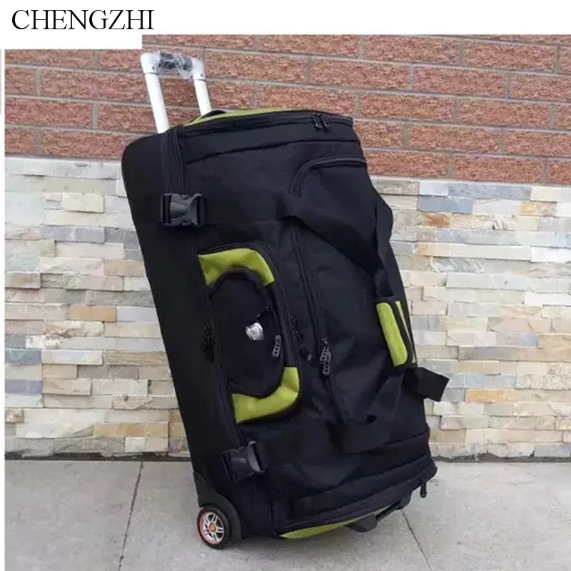 

CHENGZHI новая вместительная Водонепроницаемая тележка для багажа, чемодан для женщин и мужчин, дорожные сумки, чемодан на колесах