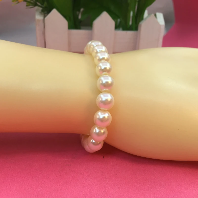 Hot New Fashion Elasticity Bracelet Simulated Pearl Beaded Charm Strand Bracelets Bangles for Women 2019 Jewelry | Украшения и