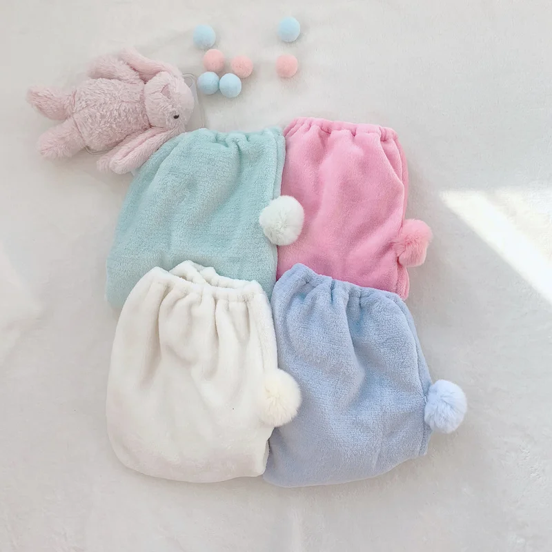 Женские пижамы с героями мультфильмов Kawaii; шорты для сна; домашняя одежда для отдыха; шорты с милым кроликом; удобная пижама из кораллового флиса