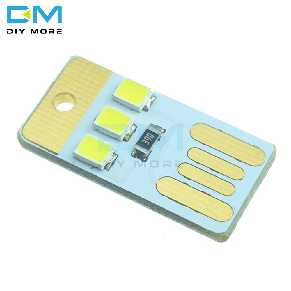 5 шт. мини-Ночной USB светодиодный брелок портативная белая доска карманная карта лампа светодиодный