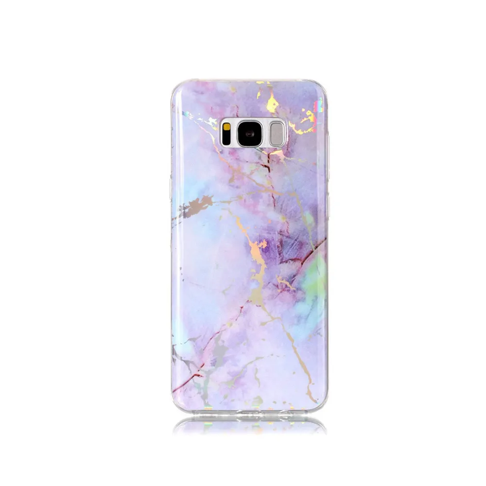 Кимвуд Телефон чехол для samsung Galaxy S6 край Силиконовые Мягкий Мрамор Coque Чехлы S7 S8 Plus