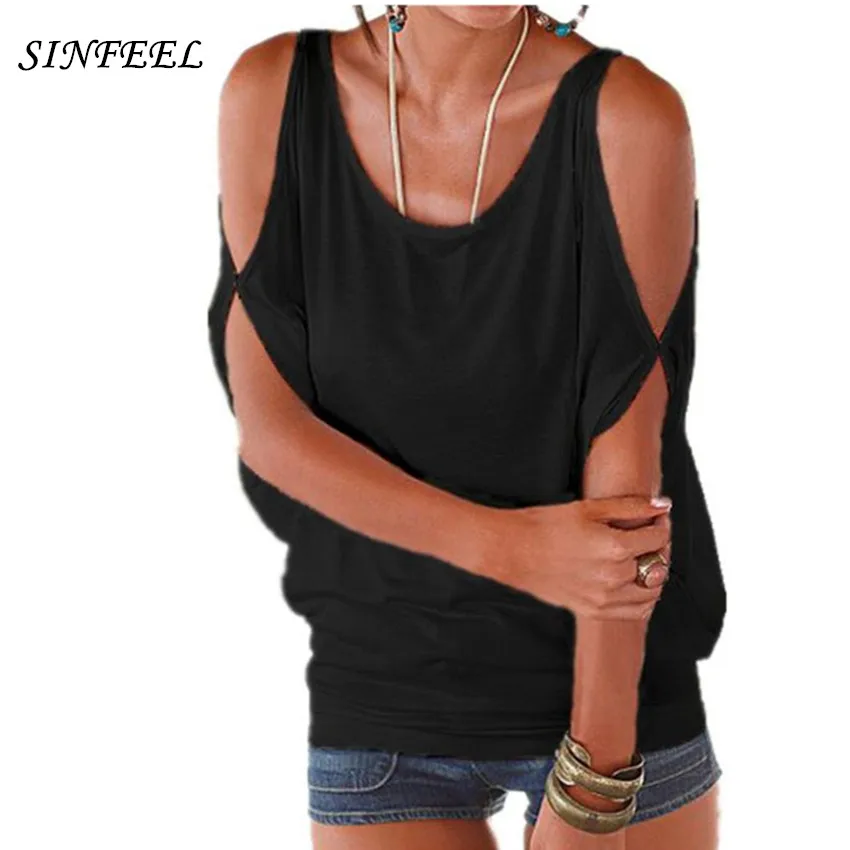 Женская футболка Лето 2017 топы повседневные с рукавом летучая мышь коротким