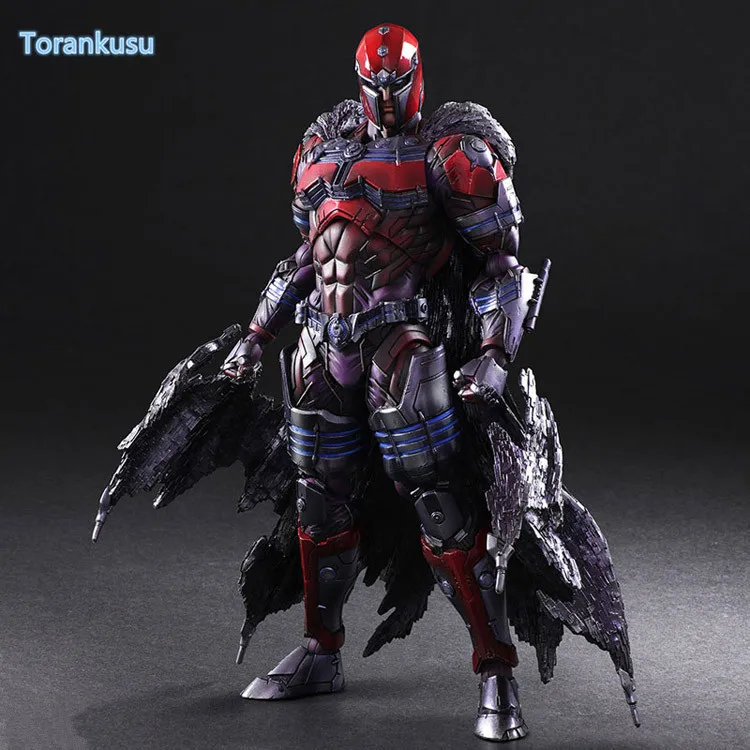 Magneto Play Arts Kai фигурка Erik Lehnsher Max Eisenhardt ПВХ модель игрушки 260 мм Magnus Playarts PA33|playarts kai|play